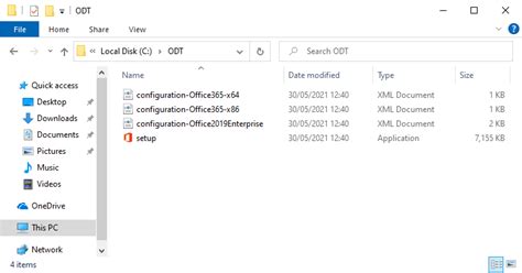 Configuration options for the Office Deployment Tool.